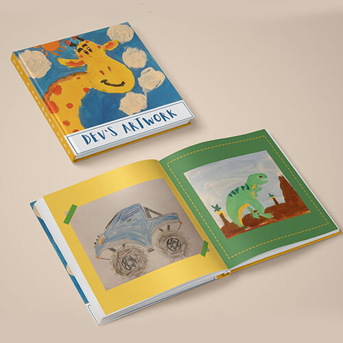 Personalized Art Memory Book for Kids