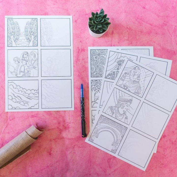 Miniature Painting - Printable Practice Sheets