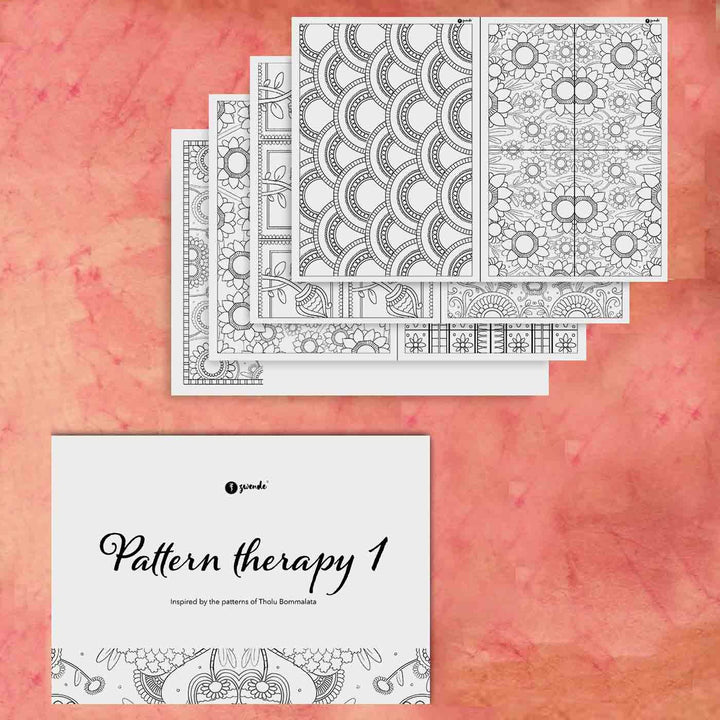 Print and Color Sheets - Pattern Therapy 1 - Tholu Bommalata