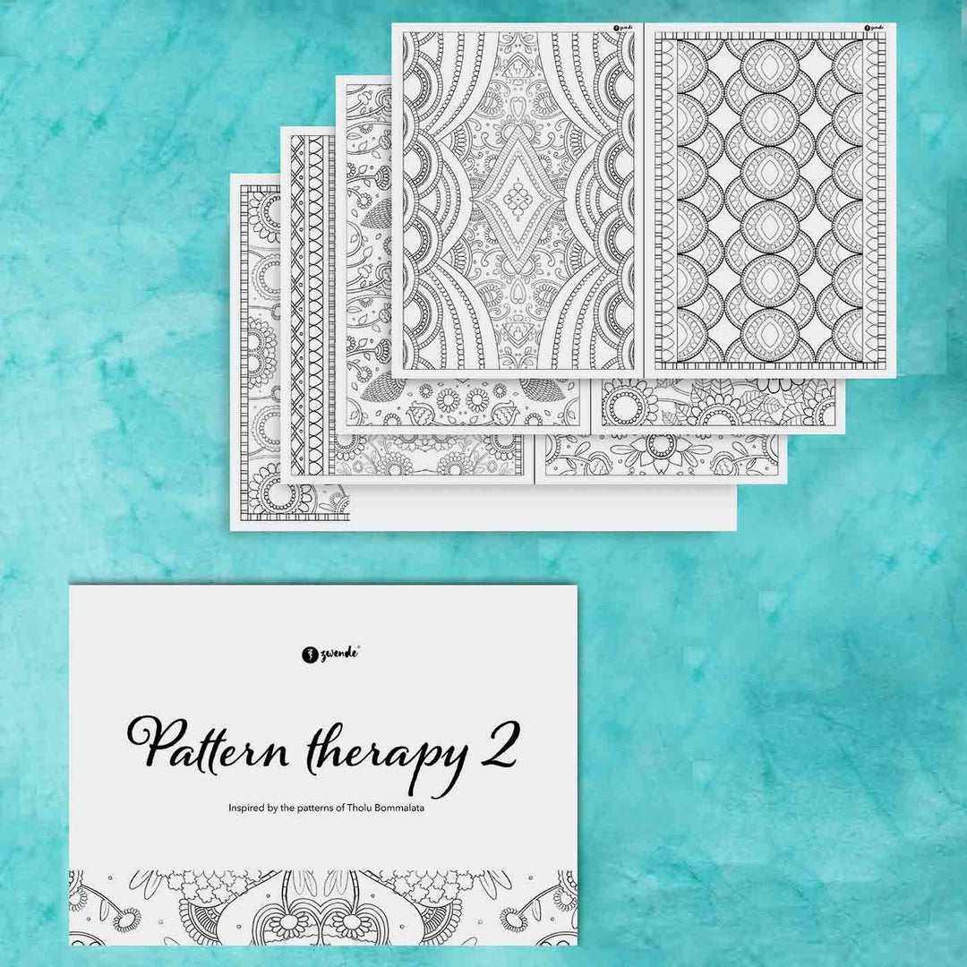 Print and Color Sheets - Pattern Therapy 2 - Tholu Bommalata