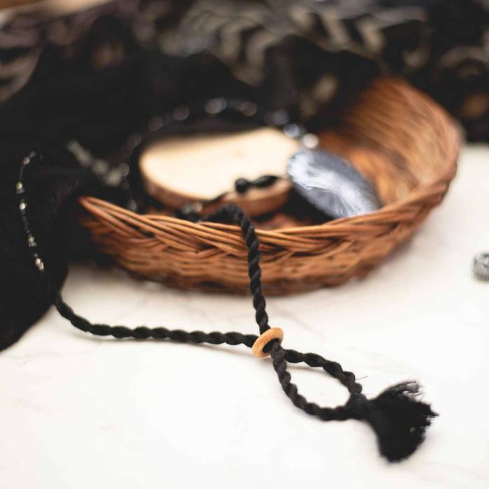 Braided Bidri Necklace