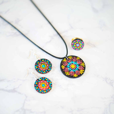 All-Inclusive Dot Art DIY Kit - Set of Earring, Pendant & Ring