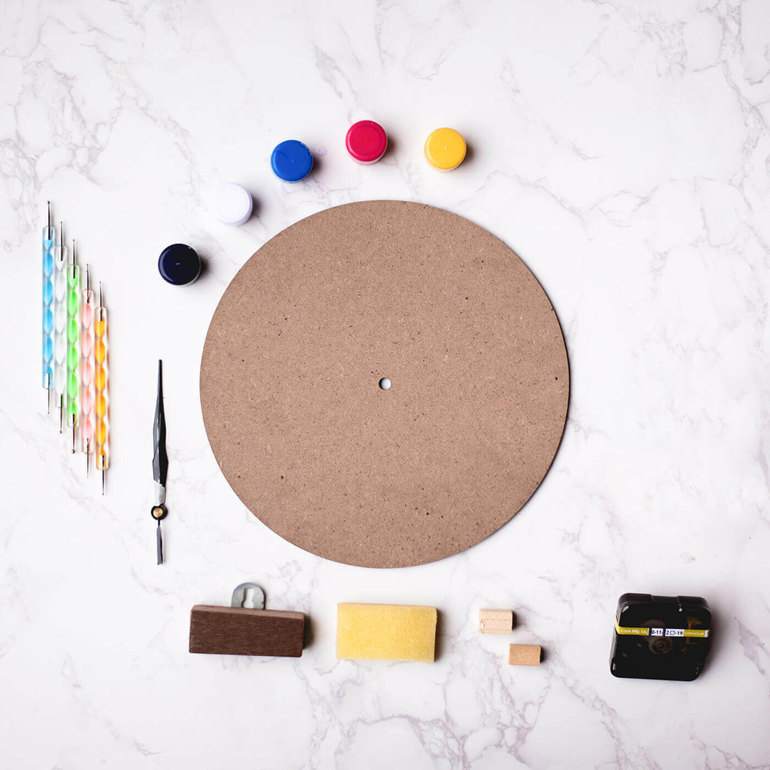 Dot Art Clock DIY Kit - All-Inclusive