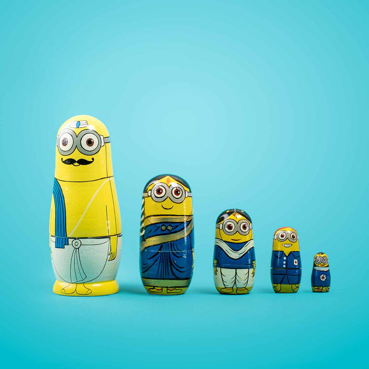 Subraminions Minions Family Nesting Dolls - Set of 5