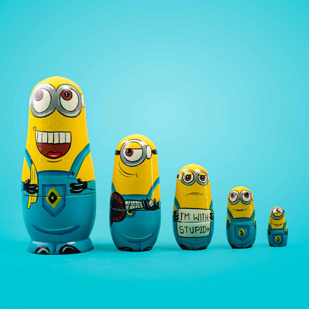 Minions Family Nesting Dolls - Set of 5