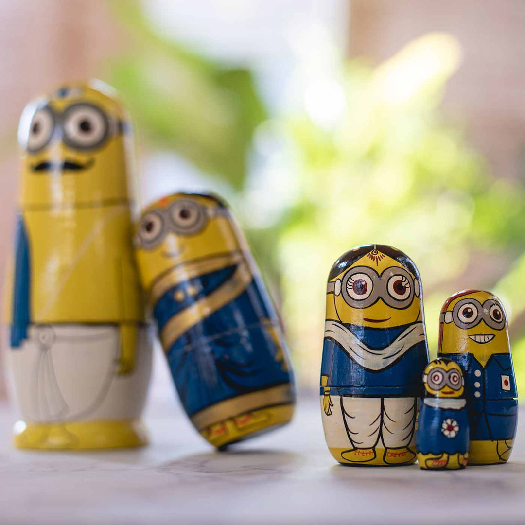 Subraminions Minions Family Nesting Dolls - Set of 5