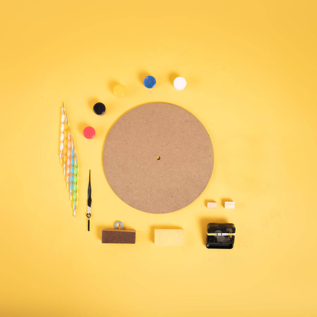 Dot Art Clock DIY Kit - All-Inclusive