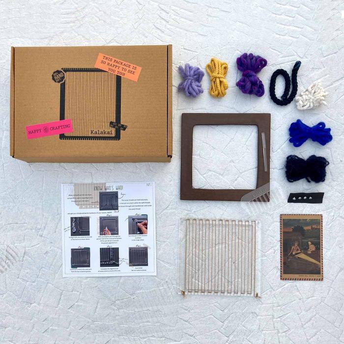 Square Wooden Frame DIY Weaving Kit