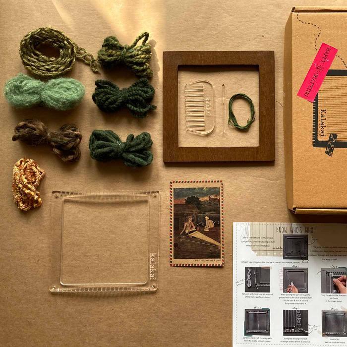 Square Wooden Frame DIY Weaving Kit - Zwende