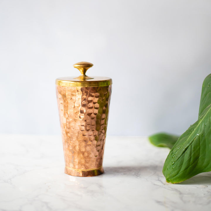 Handcrafted Copper Tumbler - Hammered