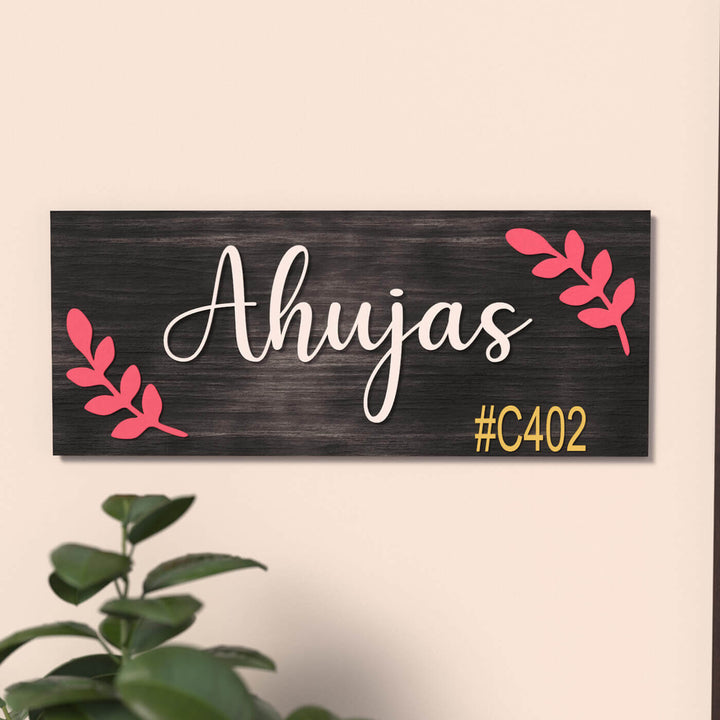 Rectangular Family Name Board