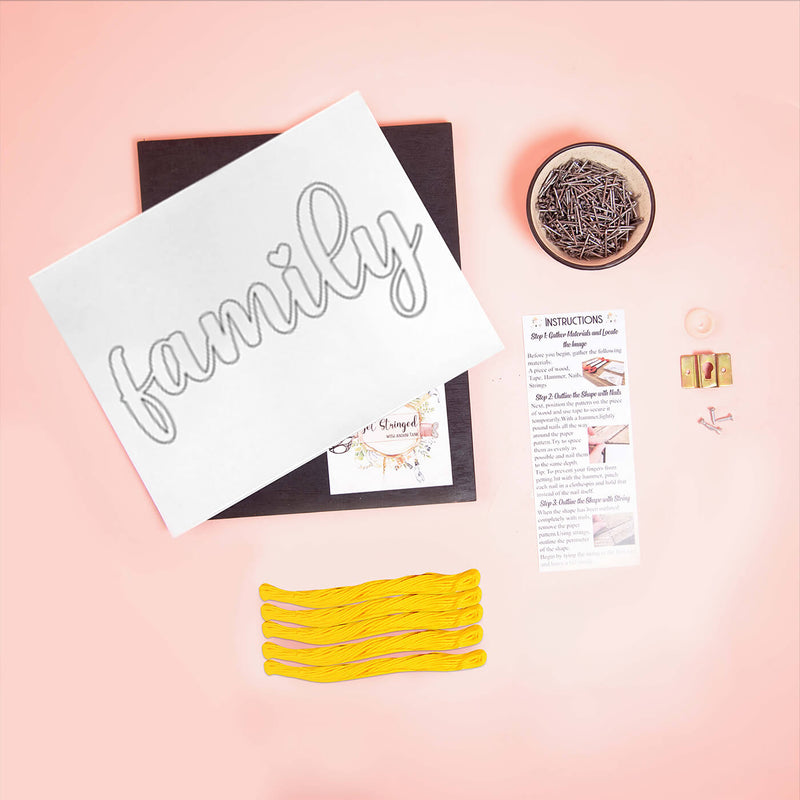 String Art DIY Kit - Family