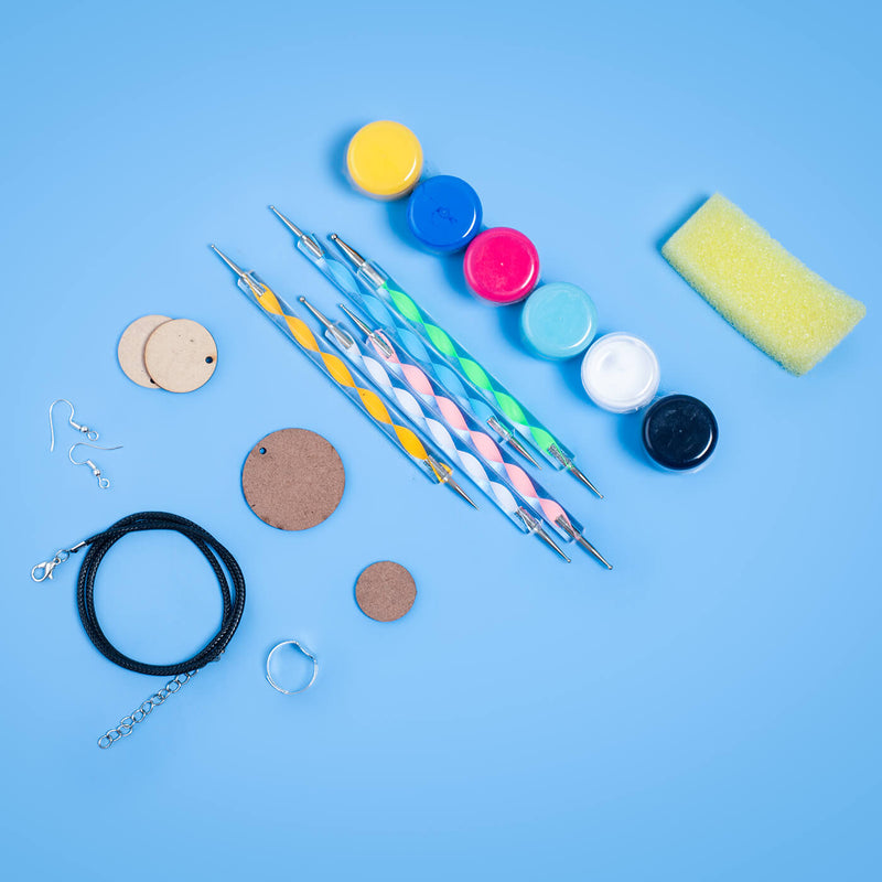 All-Inclusive Dot Art DIY Kit - Set of Earring, Pendant & Ring