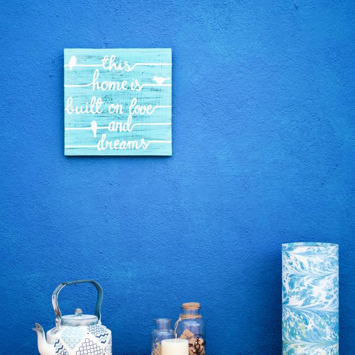 Hand Lettered Signage- This Home Is Built On Love And Dreams