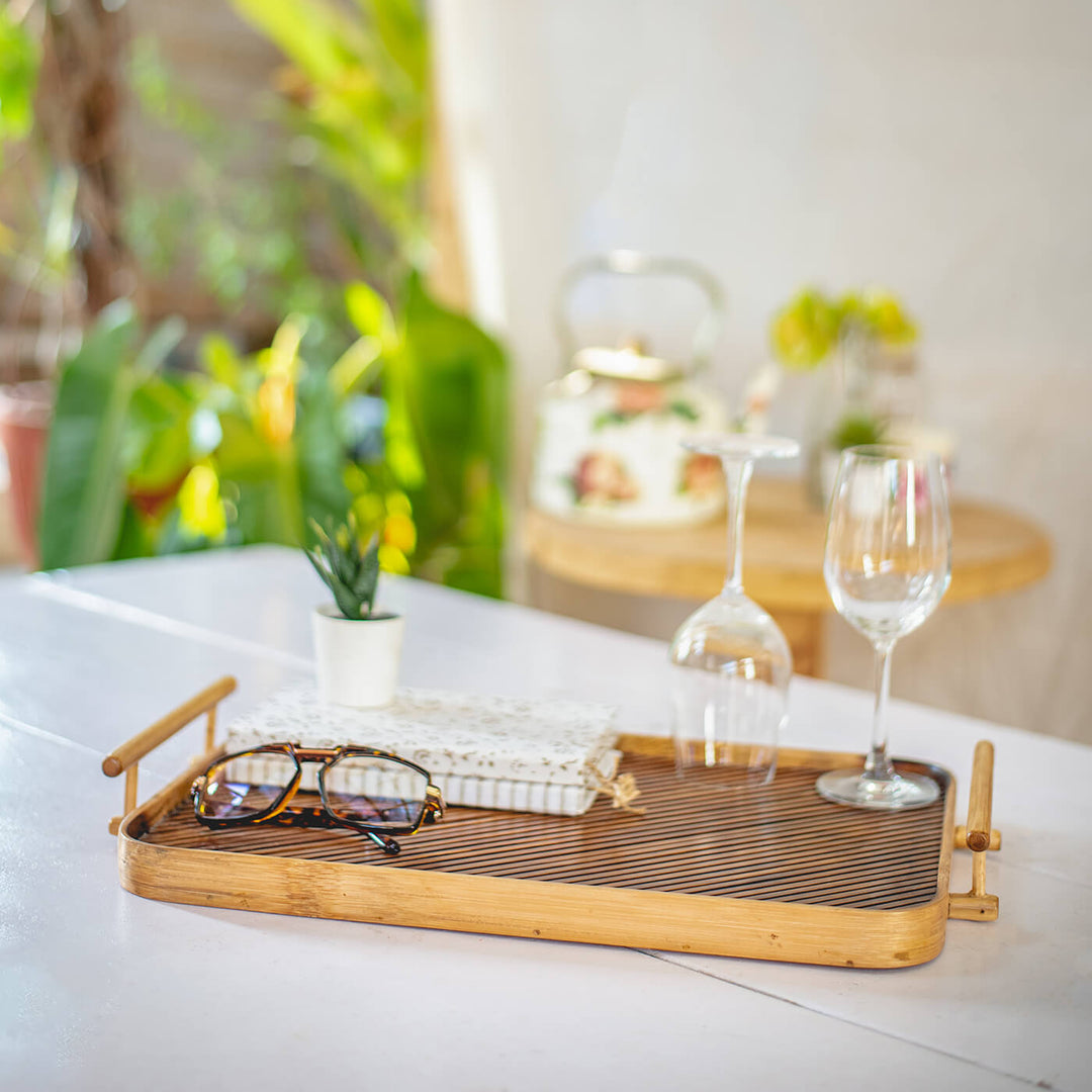 Bamboo Slat Tray - Large