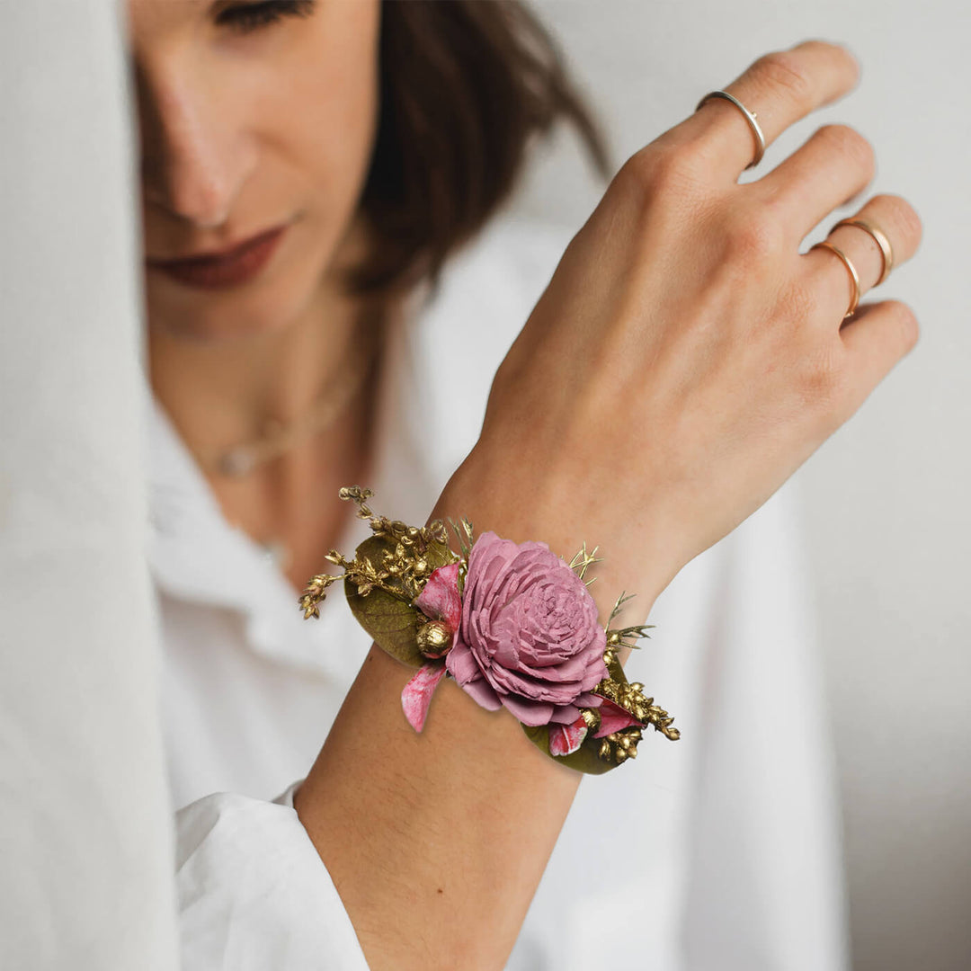 Coral Pink Corsage