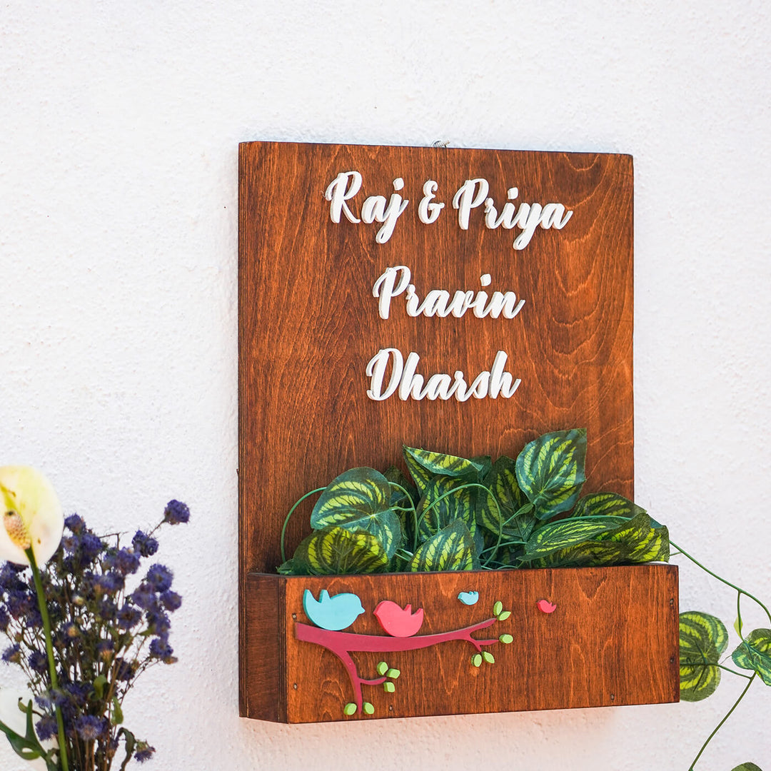 Birds Planter Nameboard