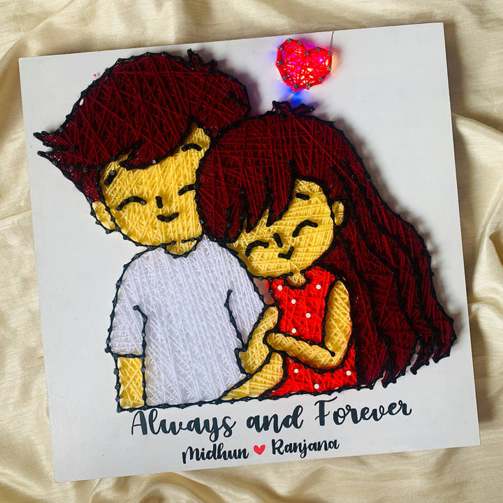 Couples String Art Board - Always & Forever