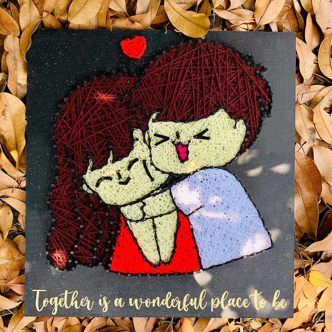 Couples String Art Board - Together is A Wonderful Place