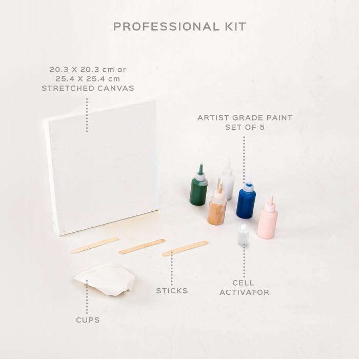 Advanced DIY Acrylic Pour Kit - Medium Canvas - Neon Collection