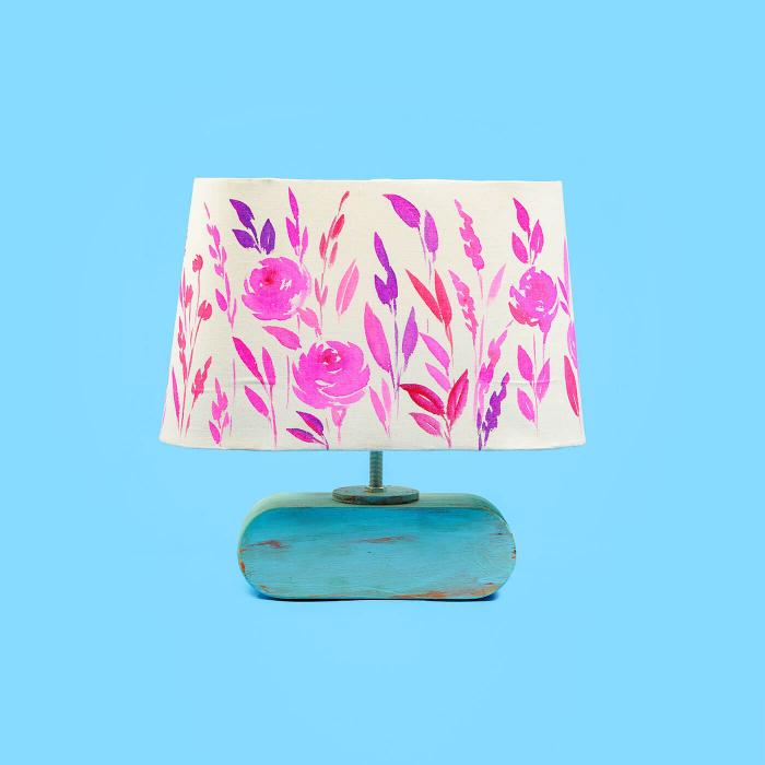 Handpainted Conical Trapezium Lamp