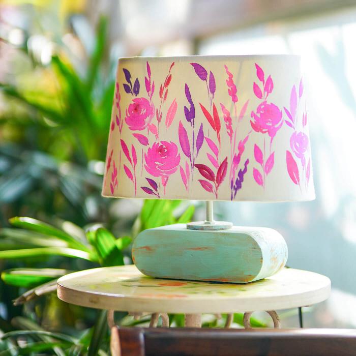 Handpainted Conical Trapezium Lamp