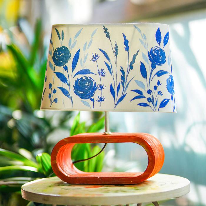 Handpainted Conical Trapezium Lamp