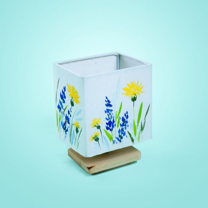 Small Cuboid Tabletop Lamp