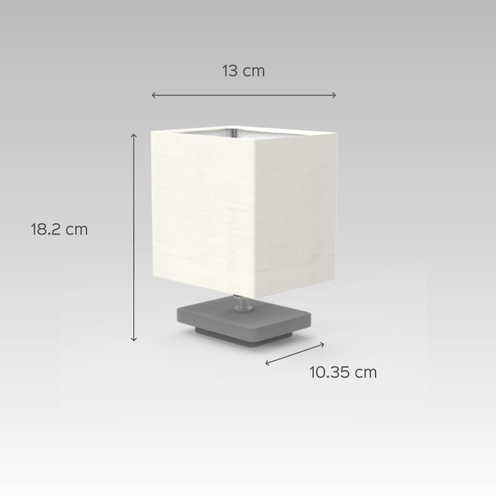 Small Cuboid Tabletop Lamp