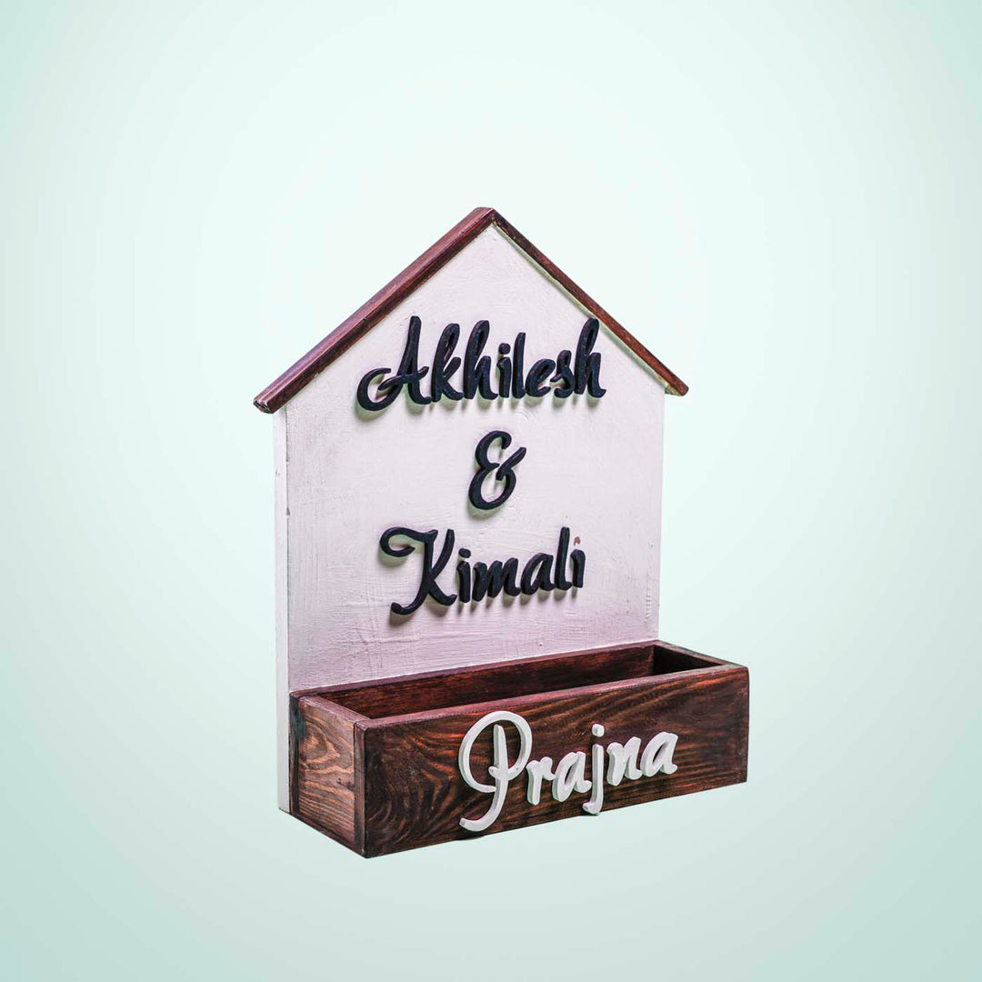 House Shaped Planter Nameboard