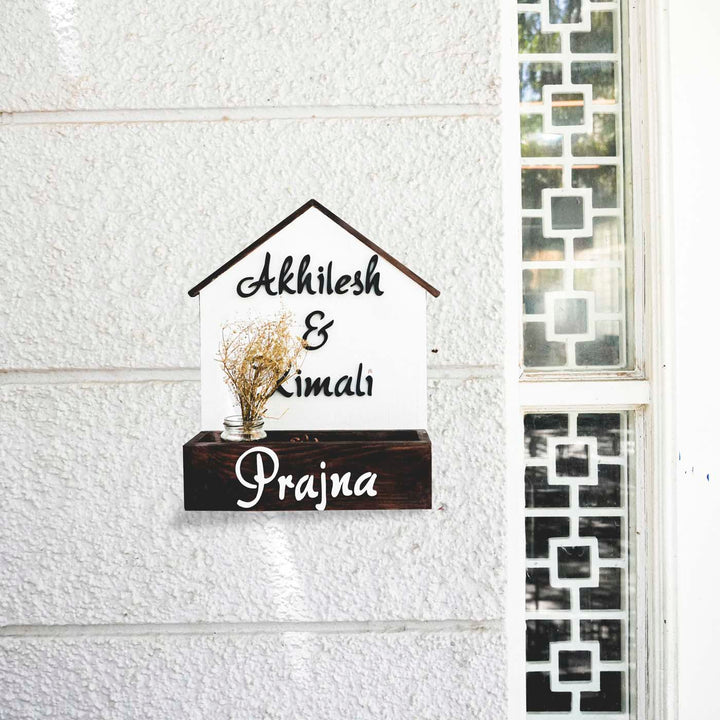 House Shaped Planter Nameboard - Zwende