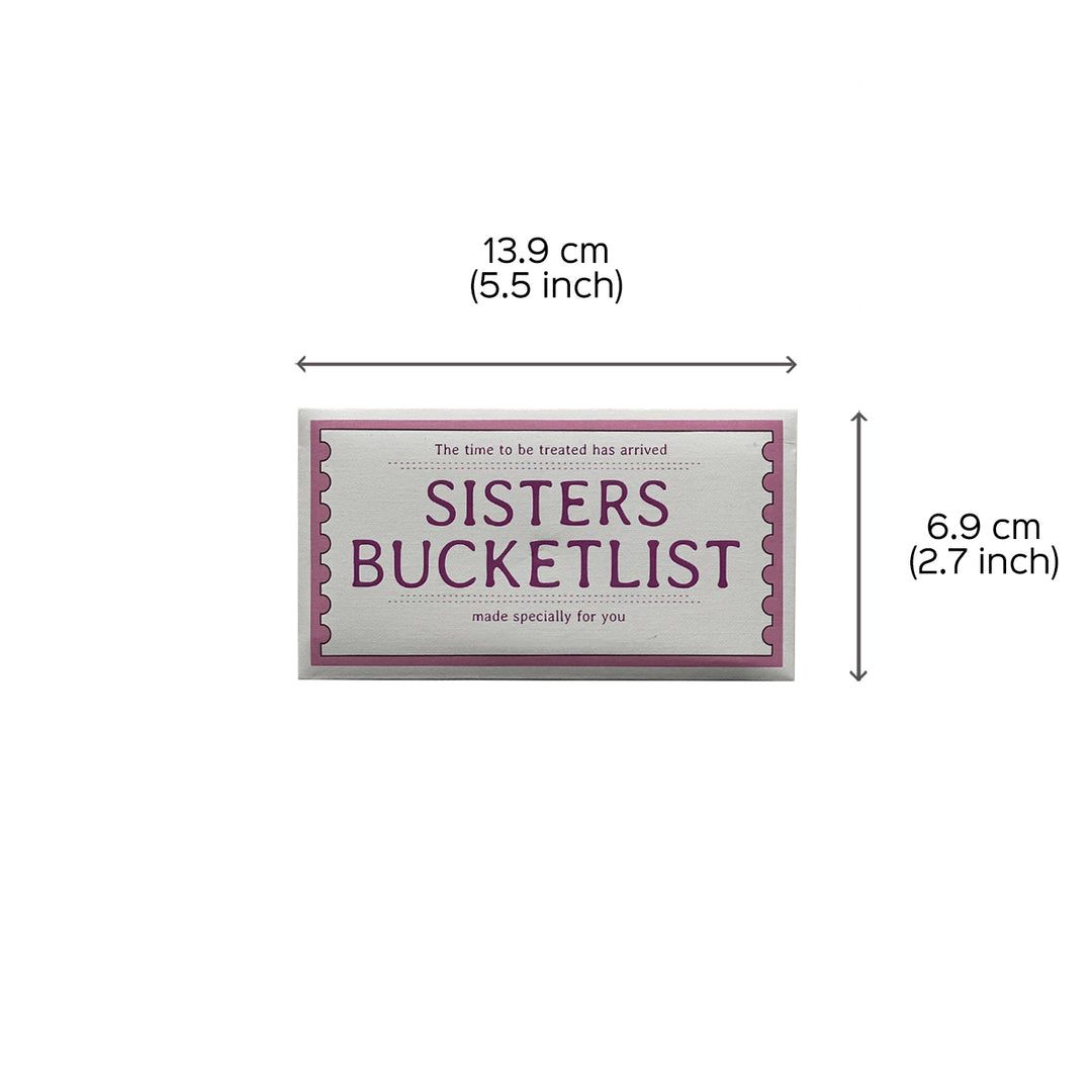 Sister Bucketlist Activity Coupons | 10 Cards