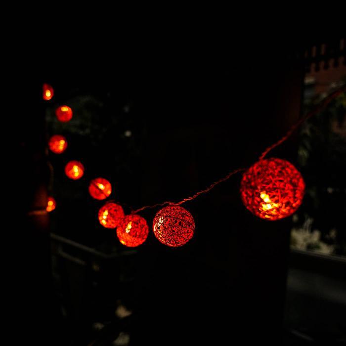 Handcrafted Yarn Spherical Fairy Light Hangings