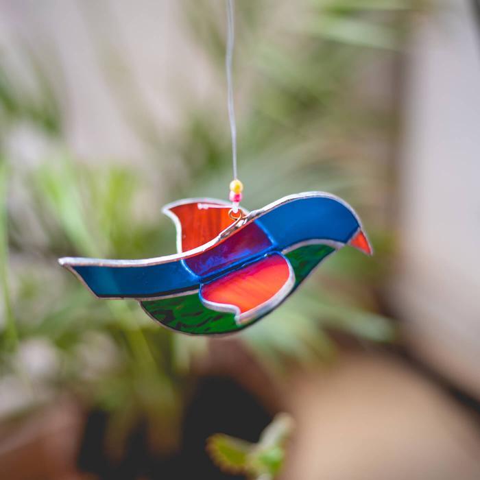 Stained Glass Suncatcher - Bird