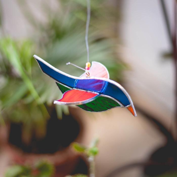 Stained Glass Suncatcher - Bird