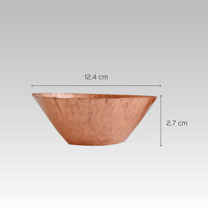 Conical Copper Nut Bowl (Set of 2) - Small
