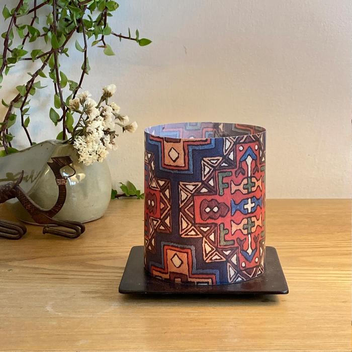 Tea-Light Holder - Aari Carpet Detail