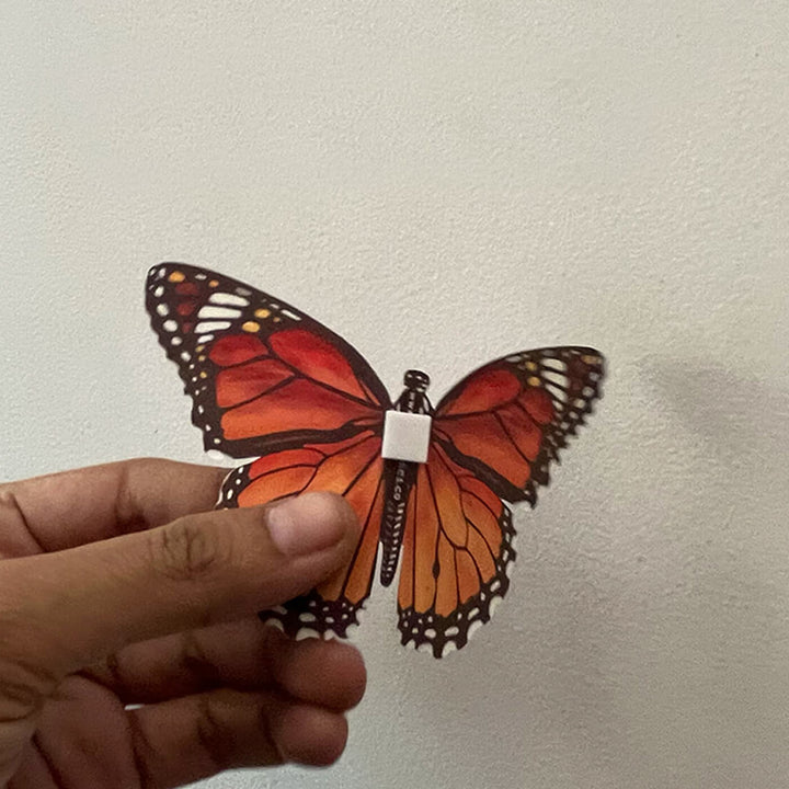Paper Monarch Butterflies Wall Decor - Set of 24
