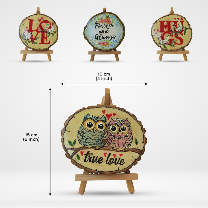 Handpainted "Only You" Bark Edged Owl Memento