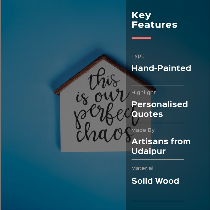 Hand Lettered Signage- This Is Our Perfect Chaos