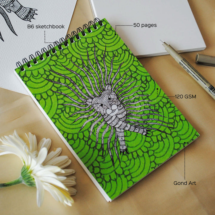 Gond Wagobha Green Sketchbook