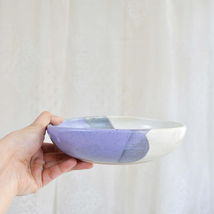 Handmade Ceramic Coupe Bowl - Half & Half
