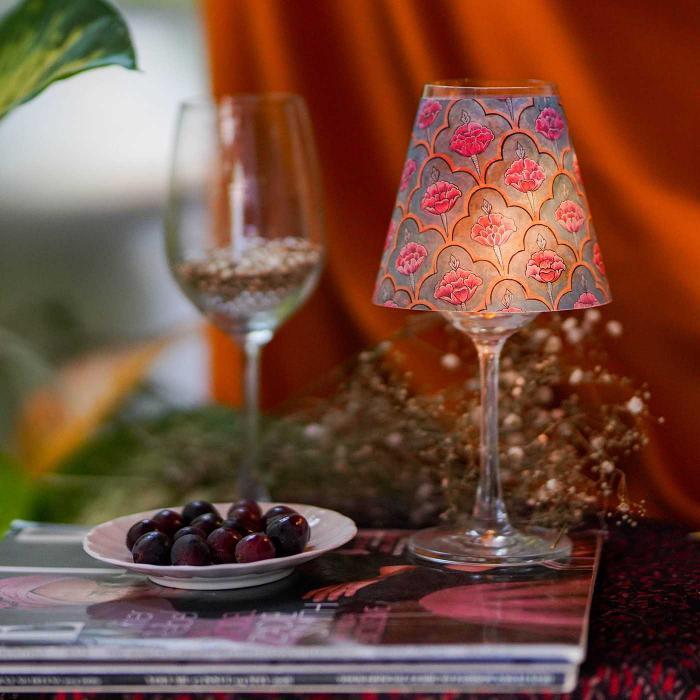 Wine Glass Shades - City Palace Lotus - Zwende
