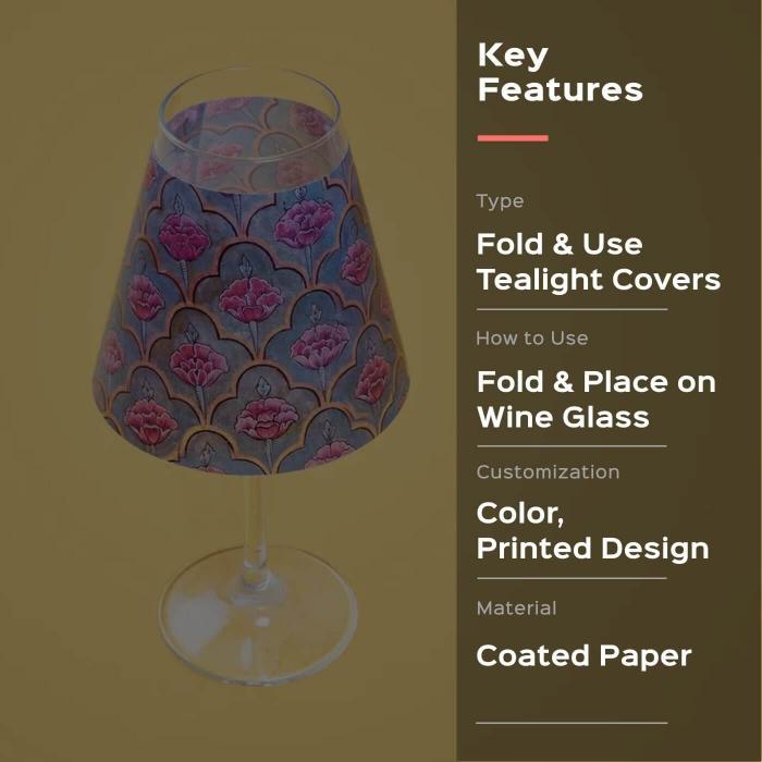 Wine Glass Shades - City Palace Lotus - Zwende