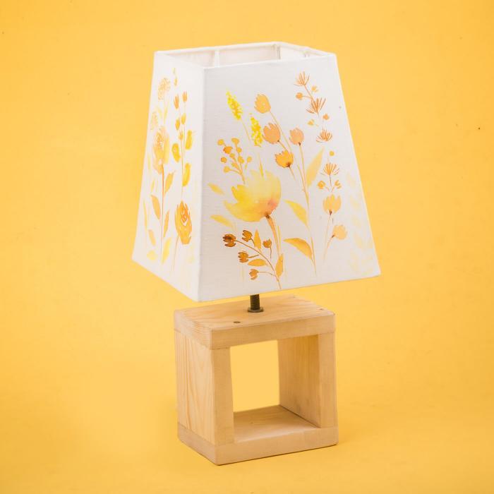 Handpainted Empire Tabletop Lamp