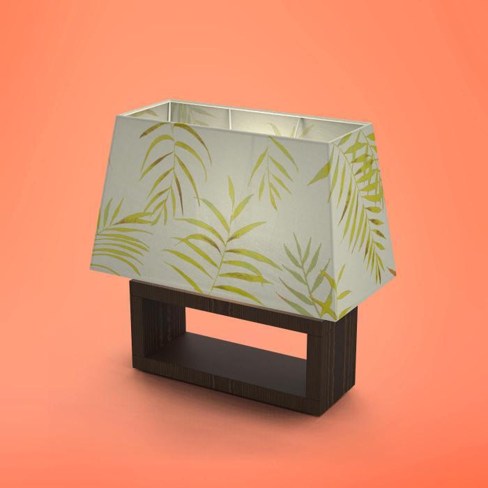 Handpainted Rectangular Empire Lamp