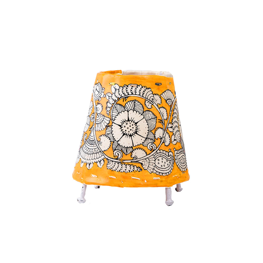 Hand Painted Tholu Bommalata Mini Lamp | 6 inches